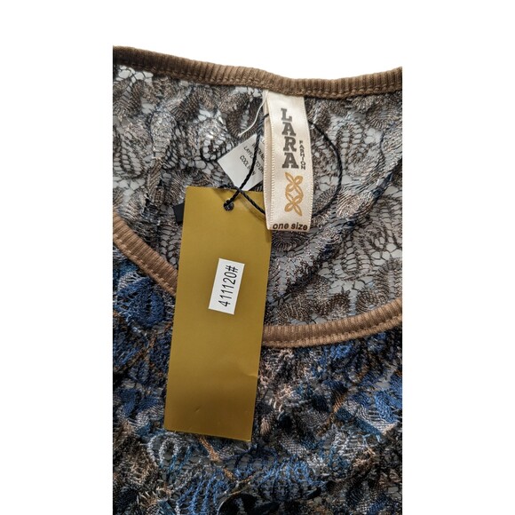 LARA FASHION WOMENS PULLOVER Black BLOUSE One Size - Picture 6 of 7